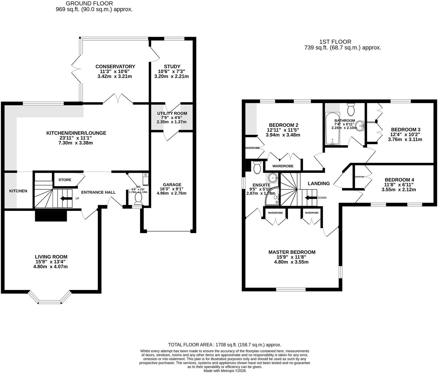 The Chase, Rosliston, DE12 floorplan