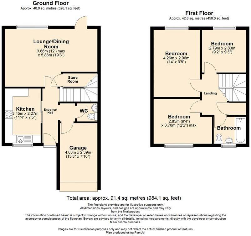 Benson Close, Wolverhampton floorplan