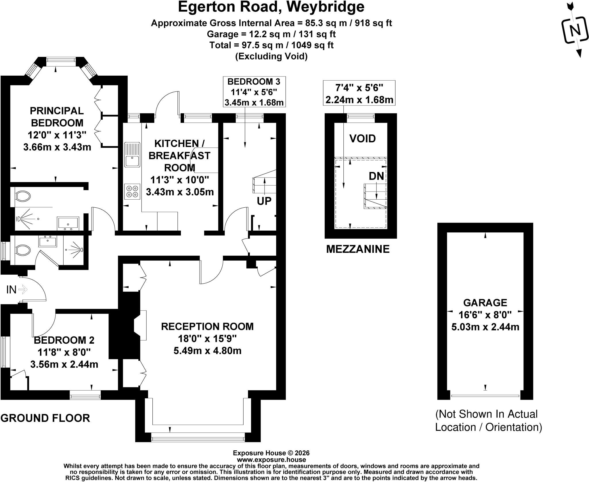 Egerton Road, Weybridge, Surrey, KT13 floorplan