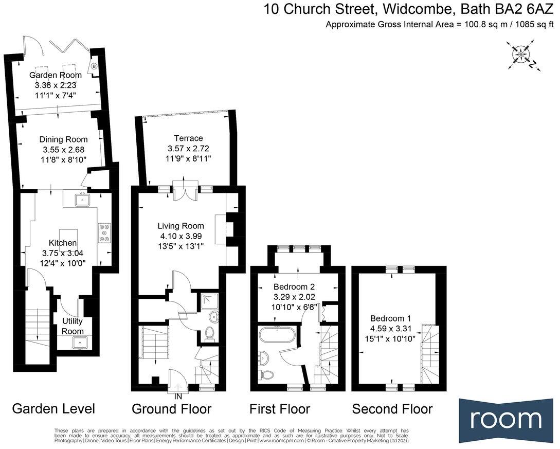 10, Church Street, Widcombe, Bath, BA2 floorplan