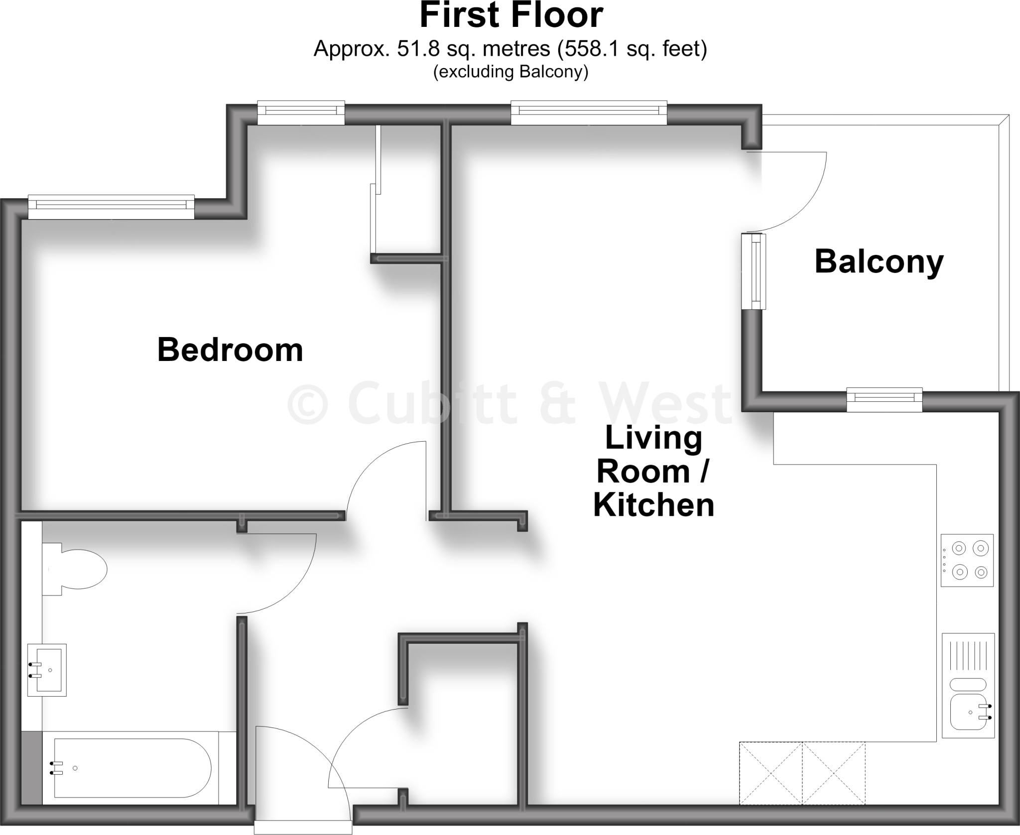 Back Stage Walk, Wallington, Surrey floorplan