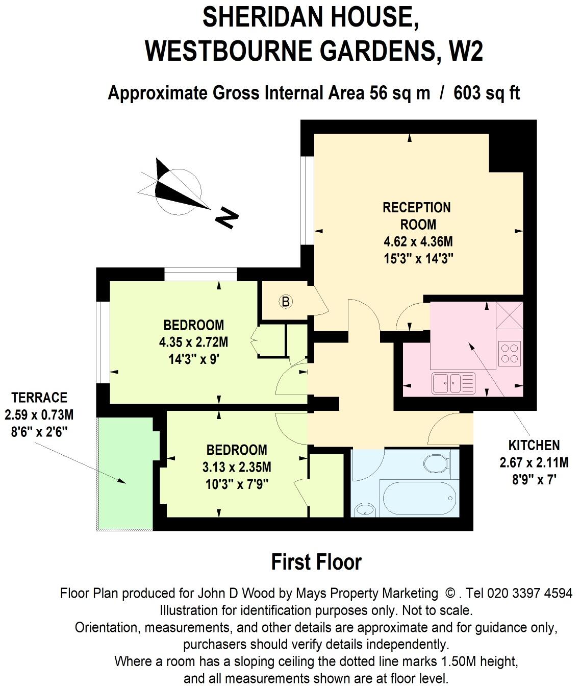 Westbourne Gardens, London, W2 floorplan
