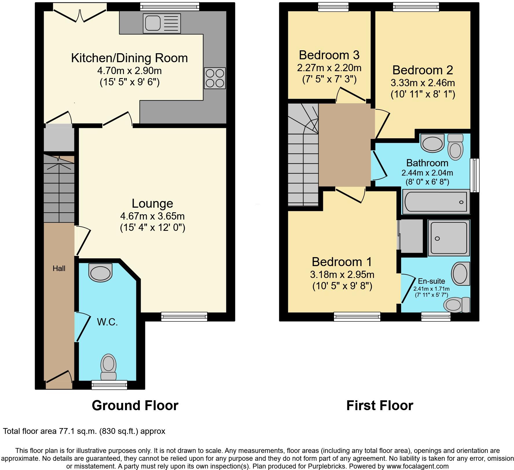 Barholm Avenue, Glasgow, G33 floorplan