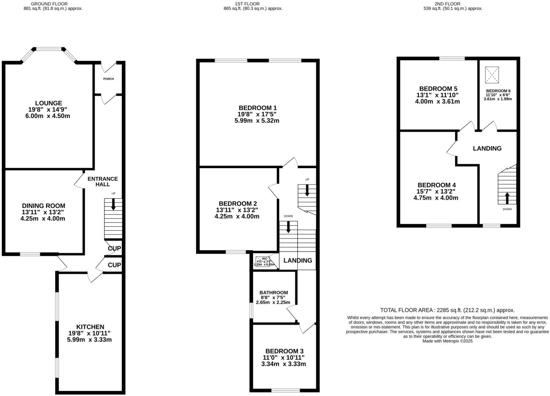 3 Queens Avenue, Douglas, IM1 4DA floorplan