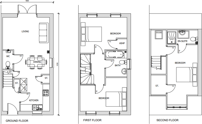 Falcon Way, Bourne, PE10 floorplan