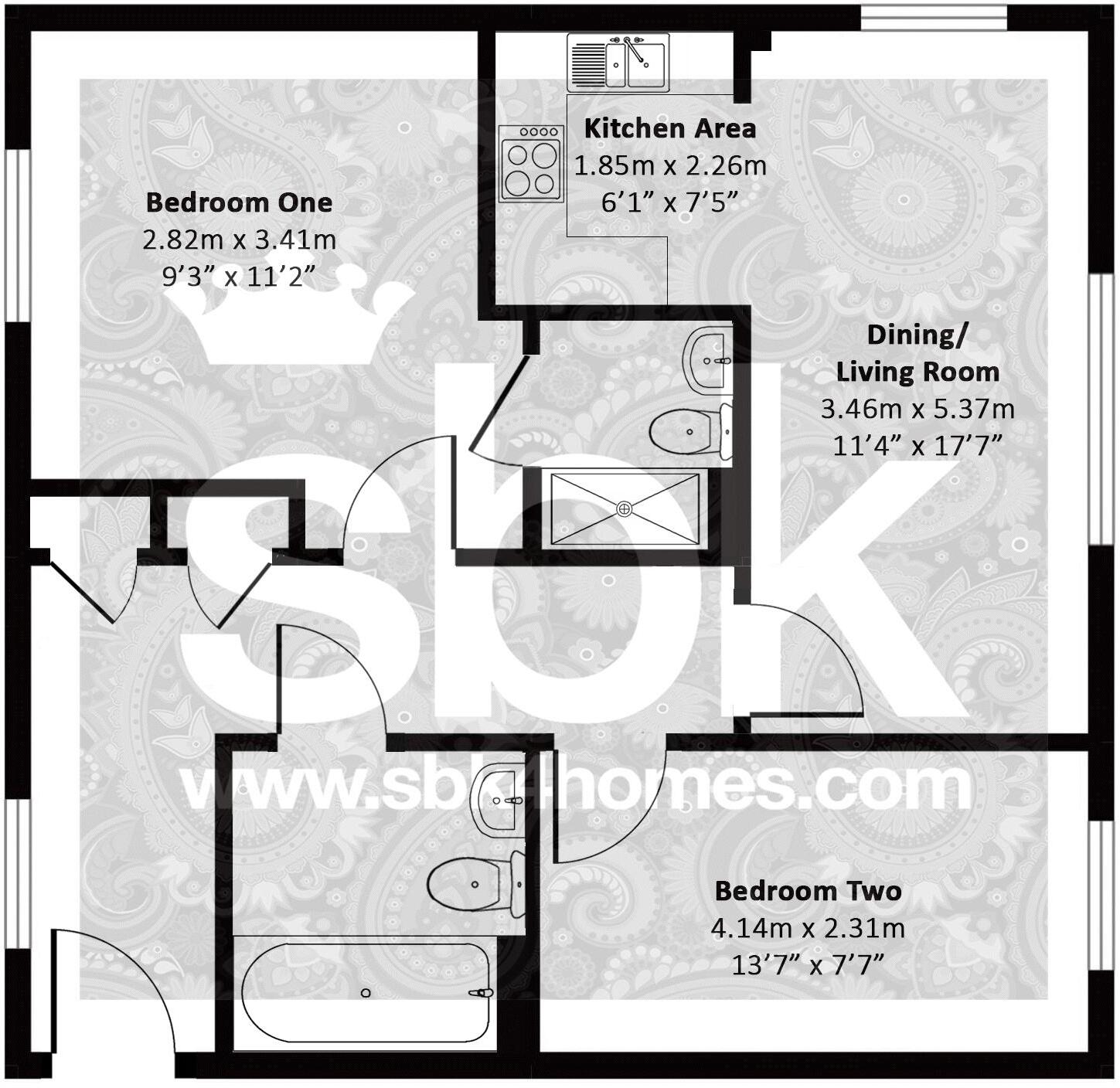 Rostron Close, West End floorplan