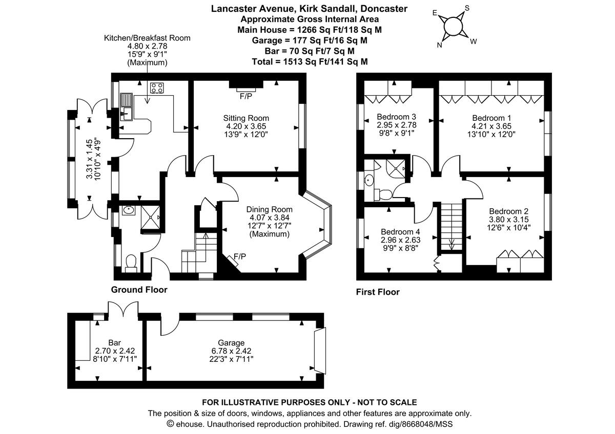 Lancaster Avenue, Kirk Sandall, Doncaster floorplan