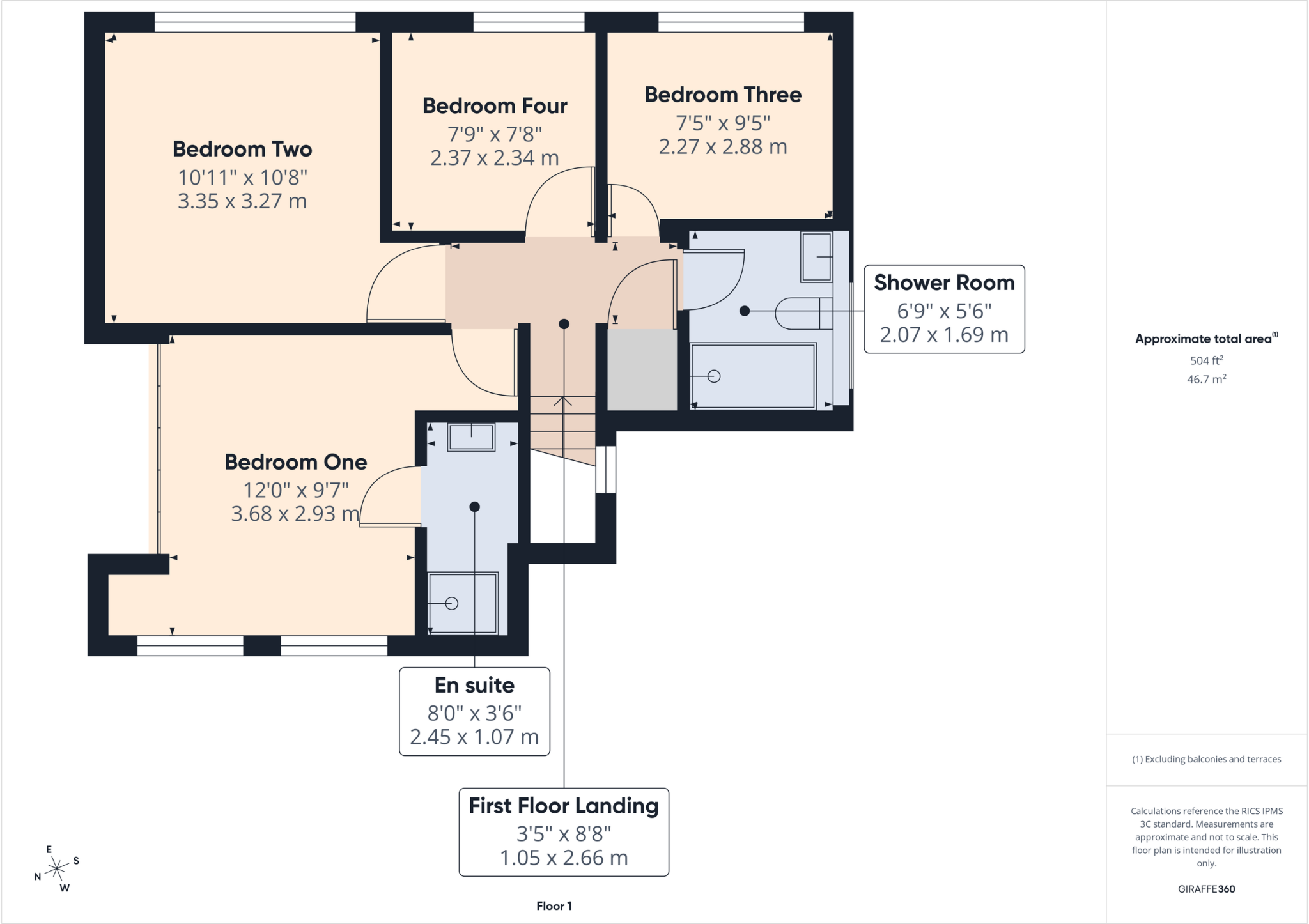 Green Leas, Aston-on-Trent floorplan