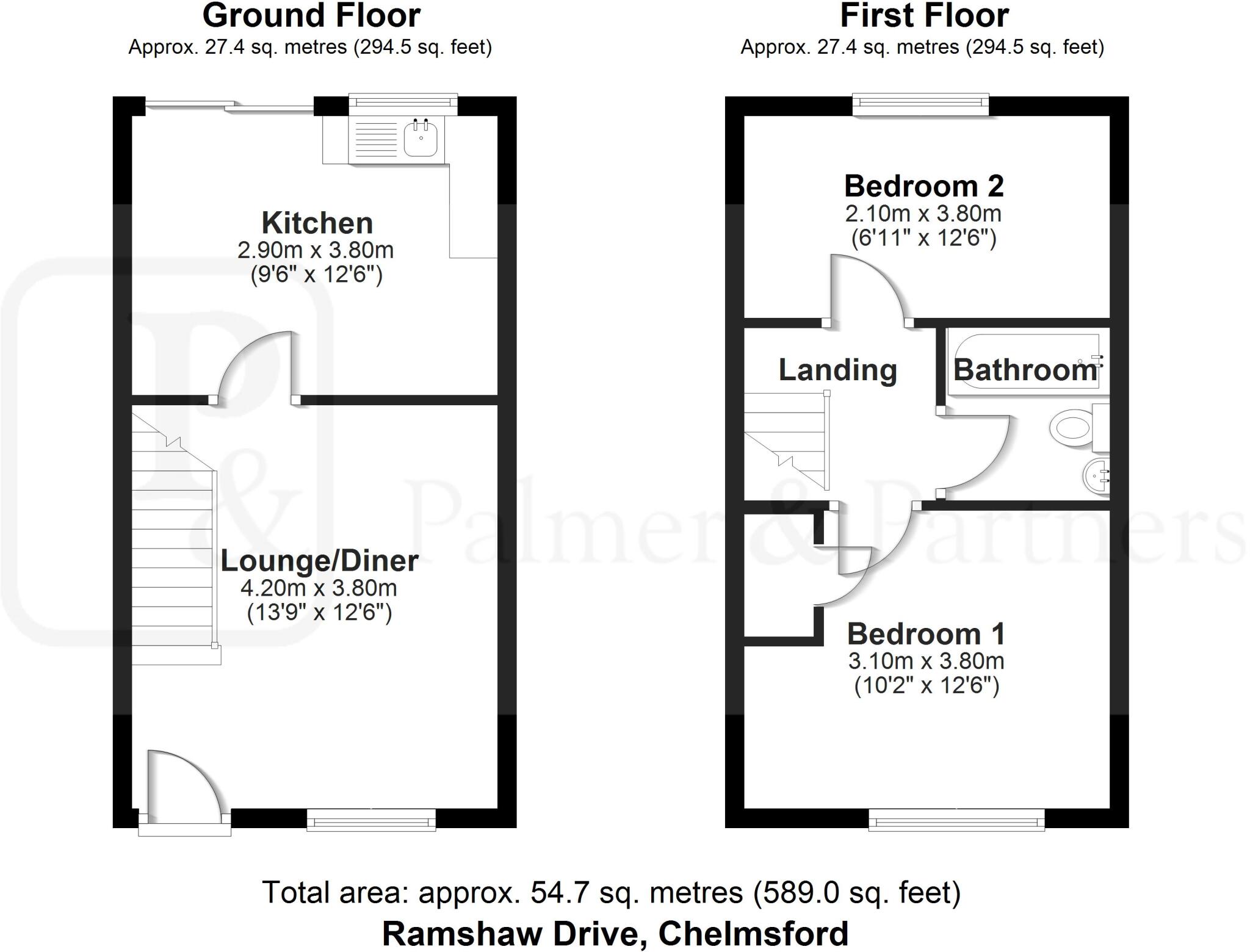 Ramshaw Drive, Chelmer Village, Chelmsford, Essex, CM2 floorplan