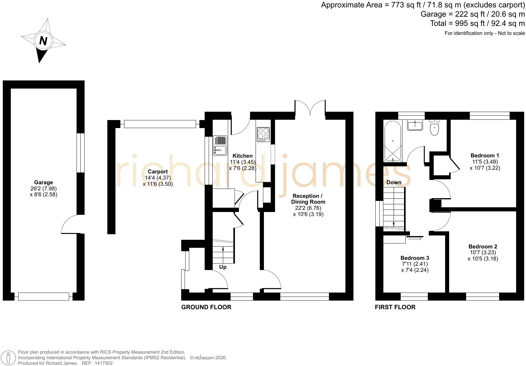 Newland Road, Moredon, Swindon, SN25 floorplan
