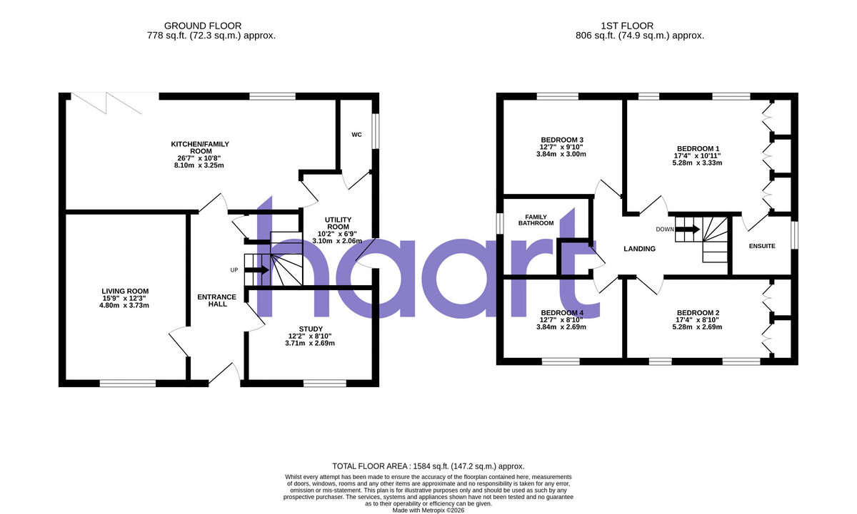 London Road, Corby floorplan