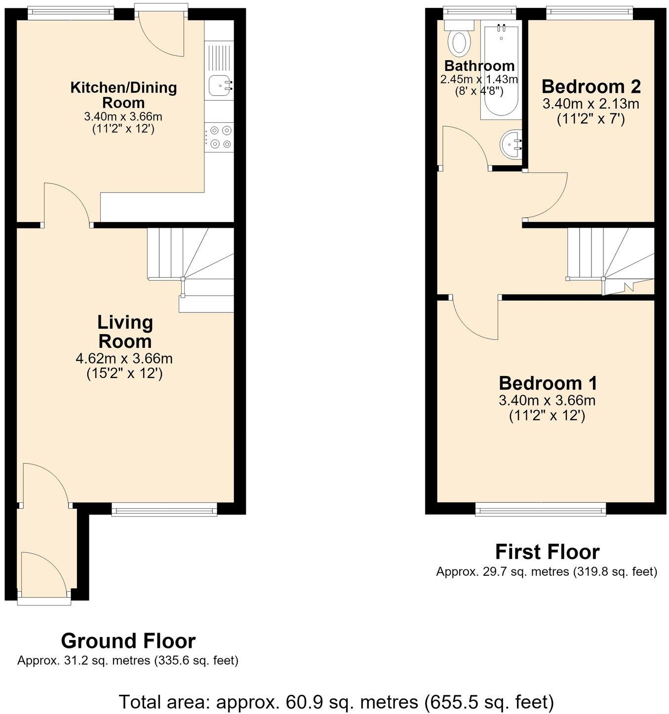 St. Andrews Close, Oswaldtwistle, BB5 floorplan