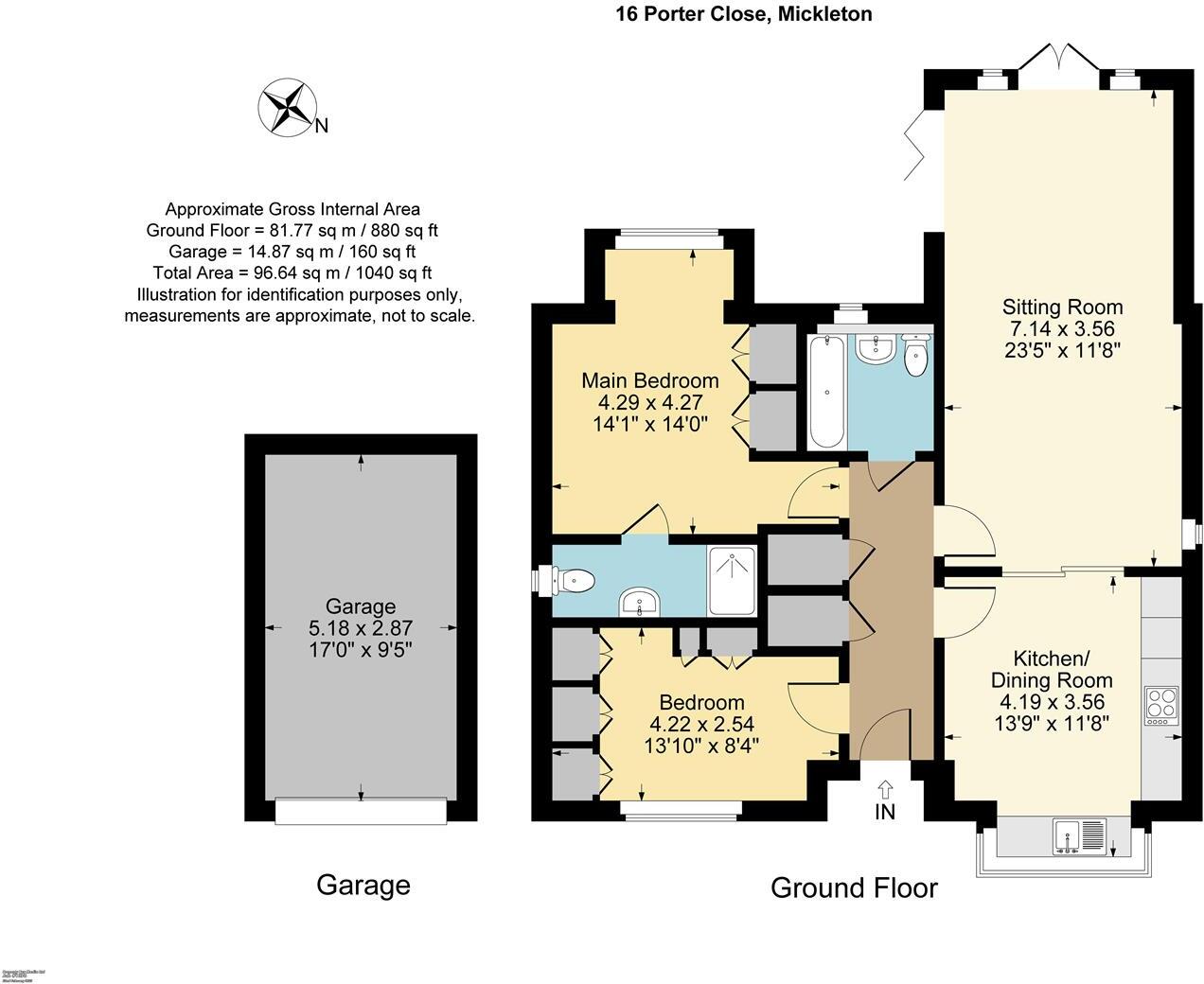Porter Close, Mickleton floorplan