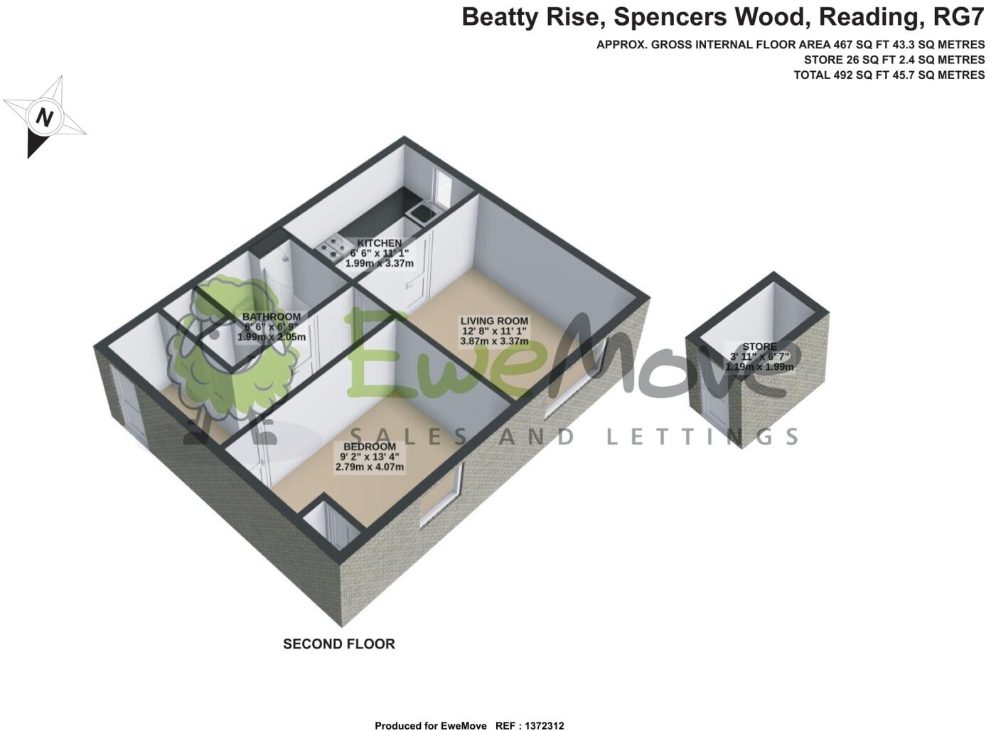 Beatty Rise, Spencers Wood floorplan