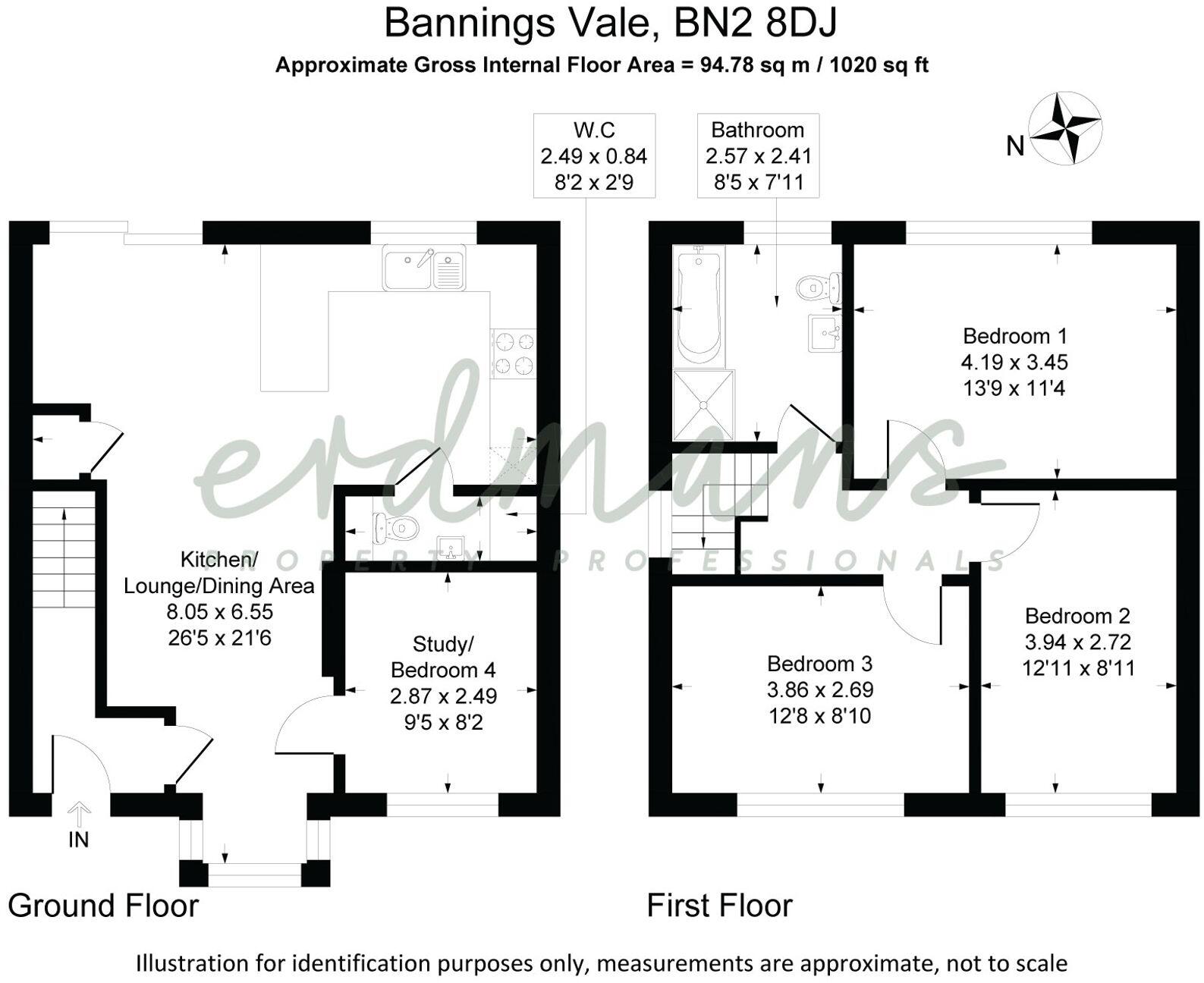 Bannings Vale, Saltdean, BN2 floorplan