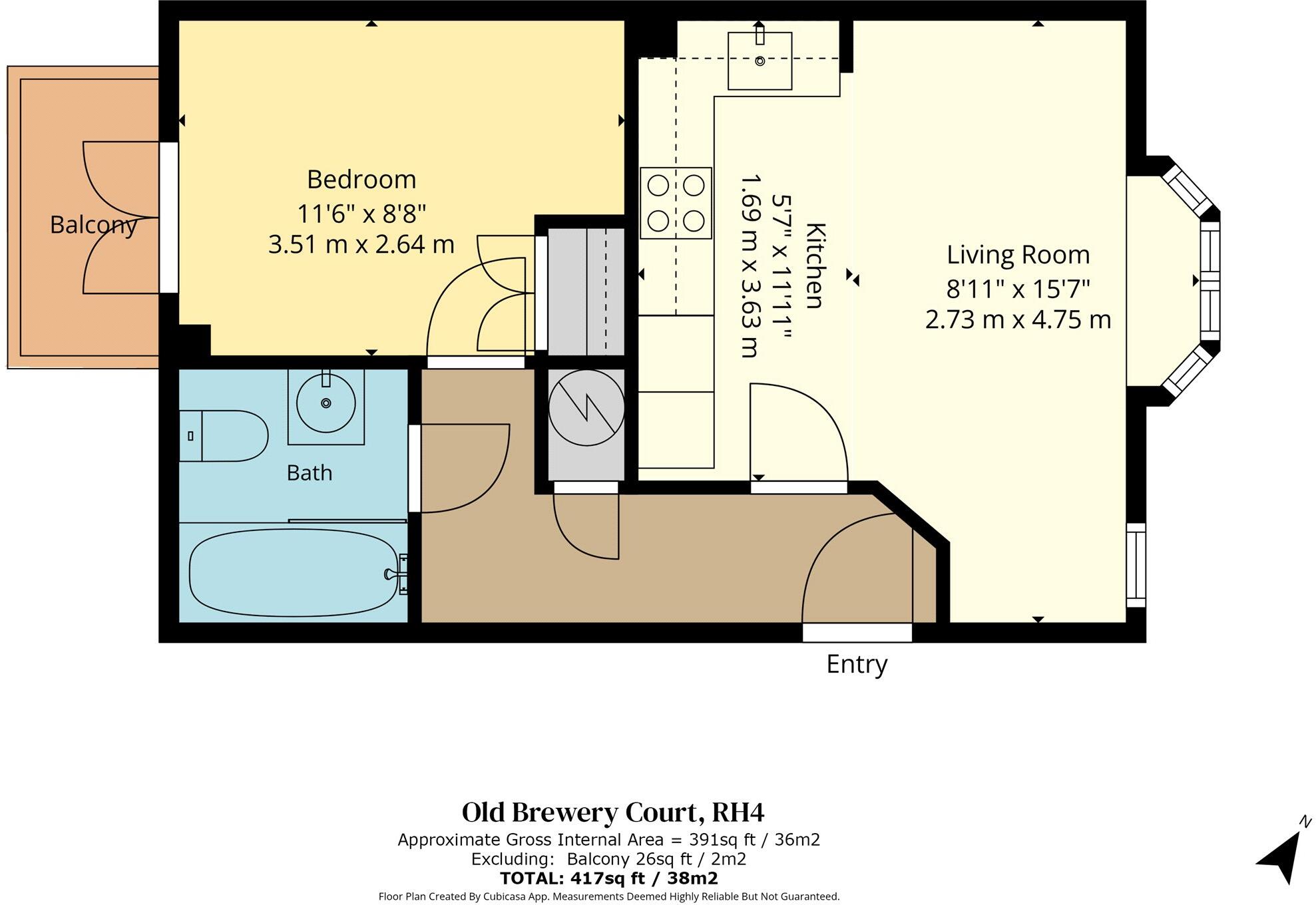 Lyons Court, Dorking, Surrey, RH4 floorplan