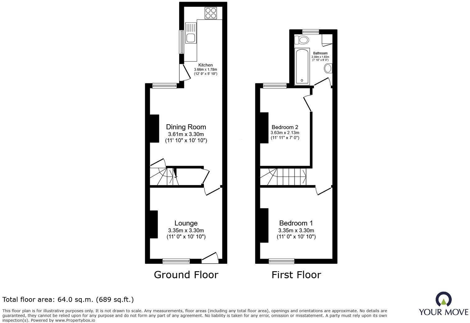 Hermitage Road, Whitwick, Coalville, Leicestershire, LE67 floorplan