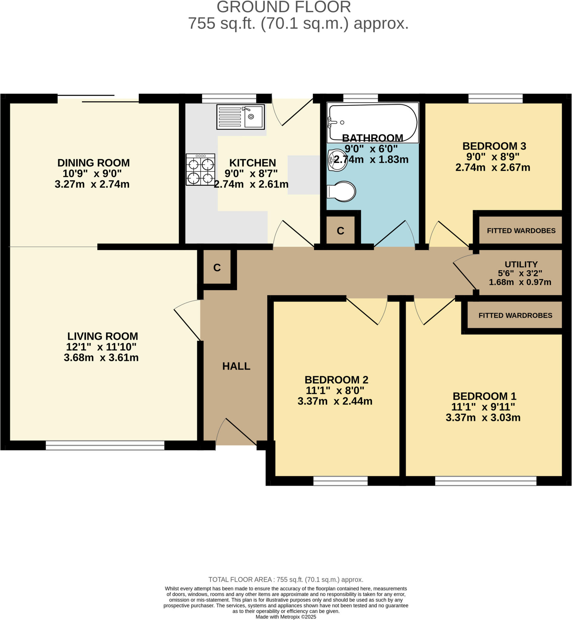 Wood Street, Milverton, Taunton, Somerset, TA4 floorplan