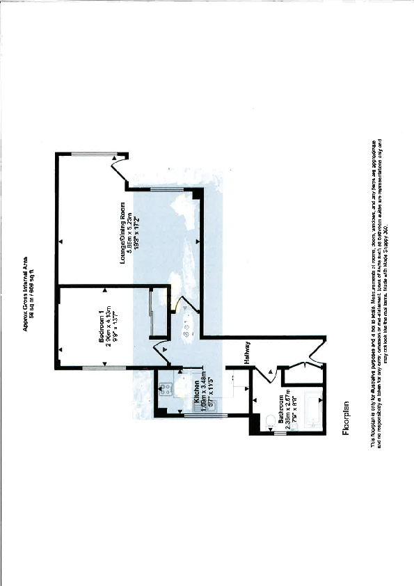 Compton Street, Lower Meads, Eastbourne, East Sussex, BN21 floorplan
