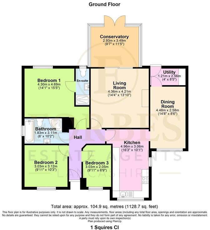 Squires Close, Hoghton, PR5 floorplan