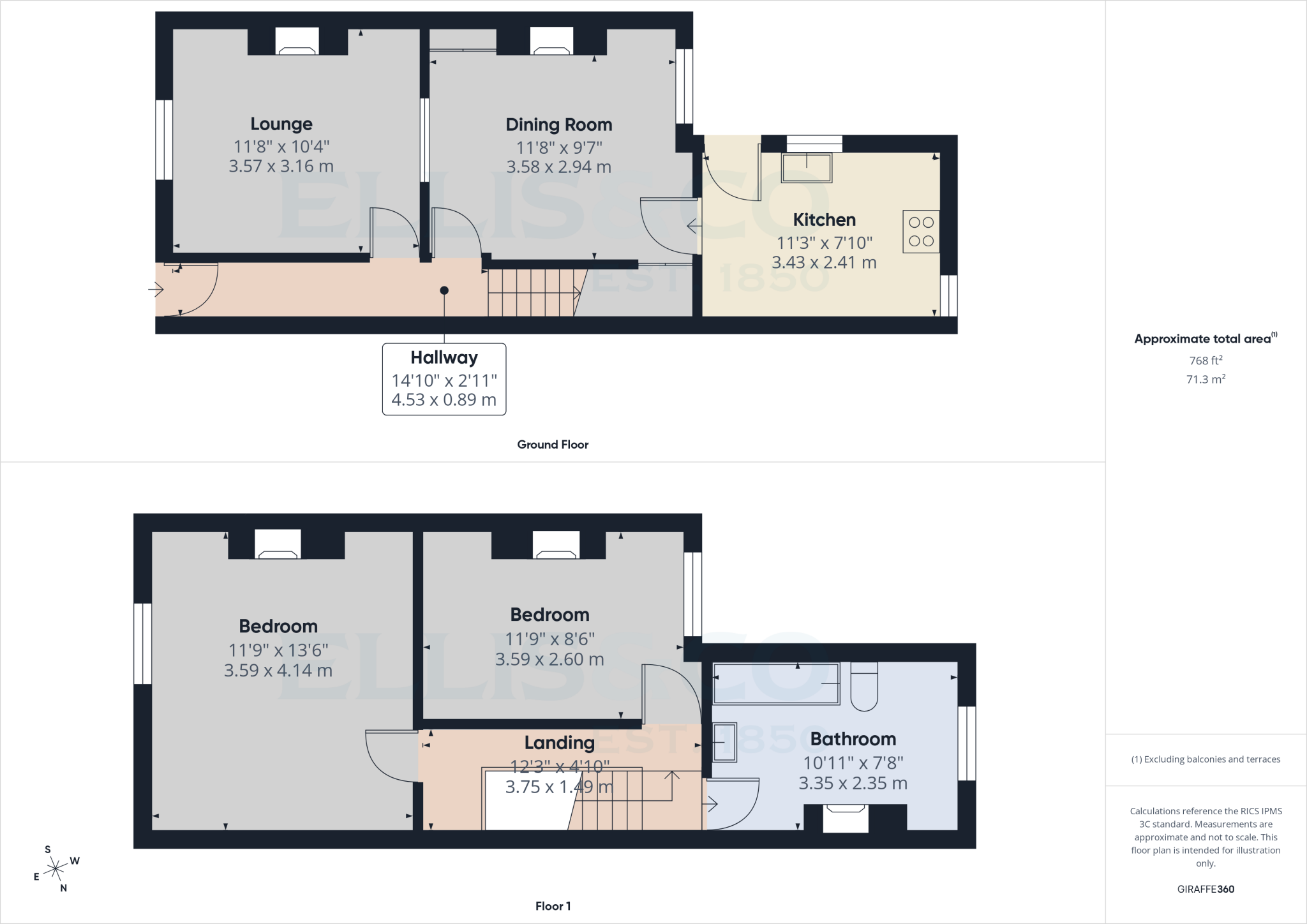 Dernier Road, Tonbridge, Kent, TN10 floorplan