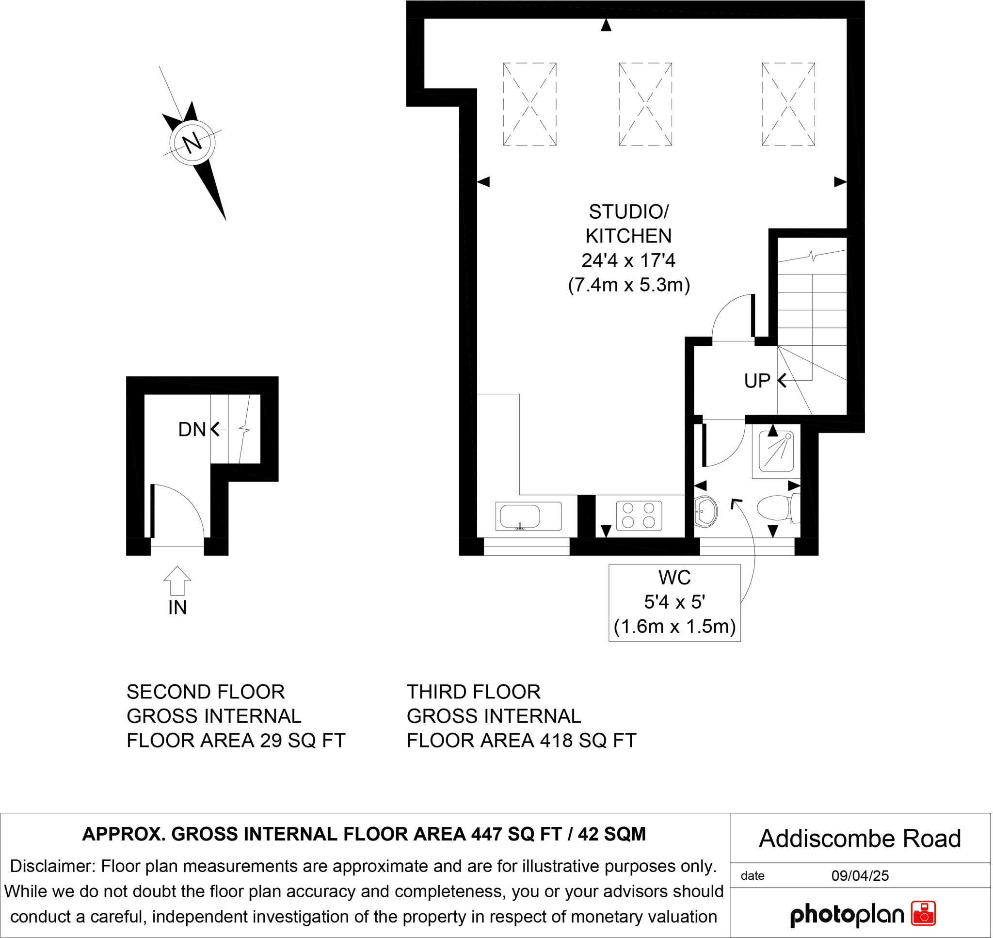 Lower Addiscombe Road, East Croydon floorplan