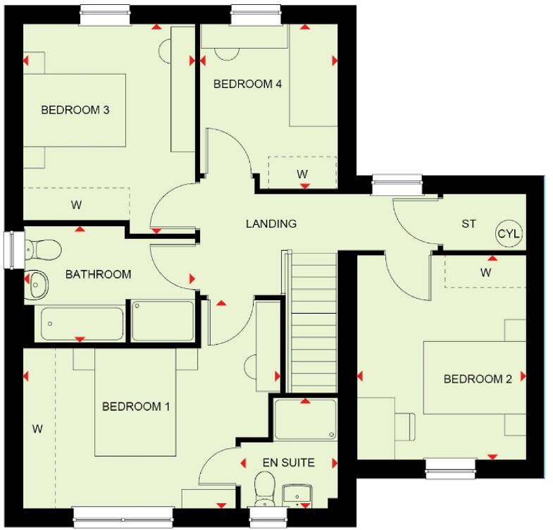 Henley Gate, Ipswich floorplan