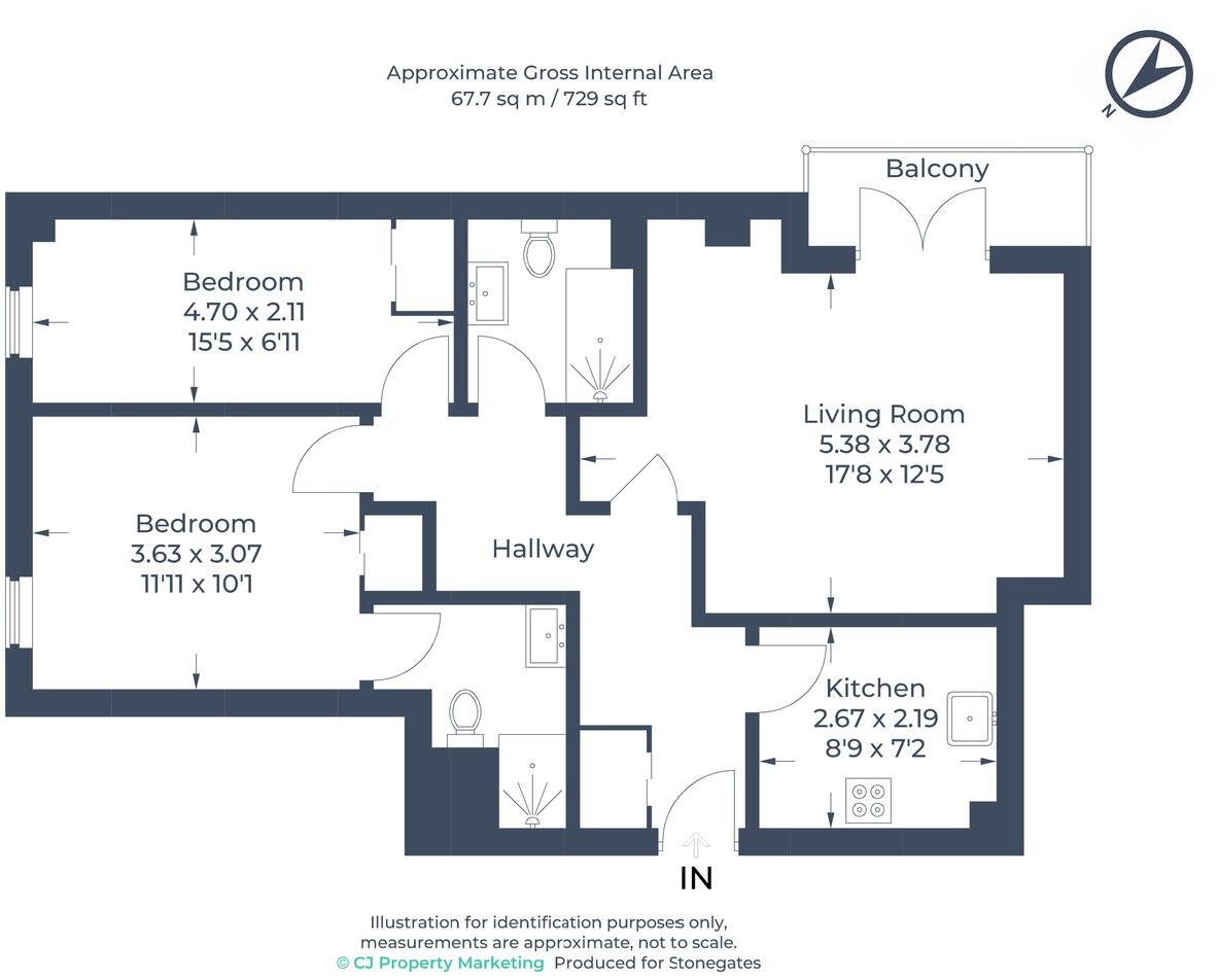 Sanders Place, Walsworth Road, Hitchin, SG4 floorplan