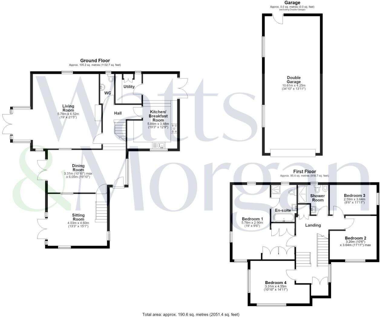 White Lodge, Mill Road, Dinas Powys, CF64 4BT floorplan