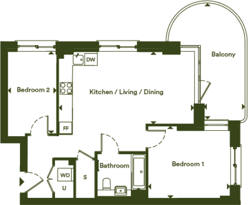 6 Pegler Square
Kidbrooke Village
Greenwich, London
SE3 9GR floorplan