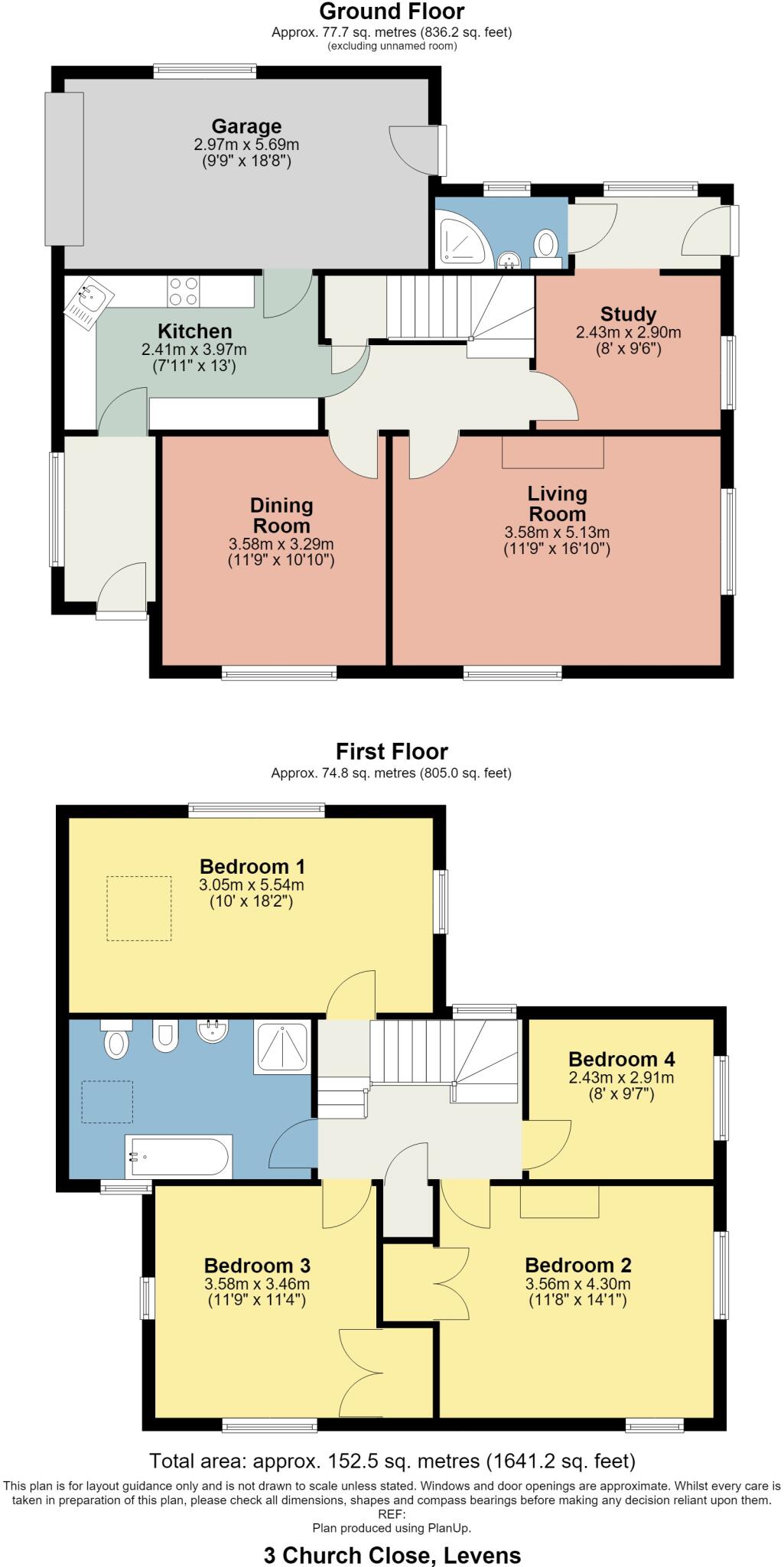 3 Church Close, Levens, Kendal, LA8 8QE floorplan