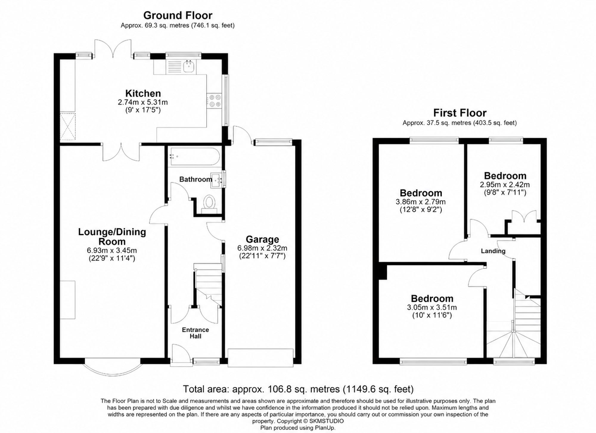 Ledwell Road, Caddington, LU1 floorplan