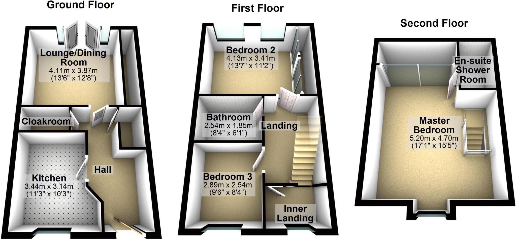 Brooke Way, Stowmarket, Suffolk, IP14 floorplan
