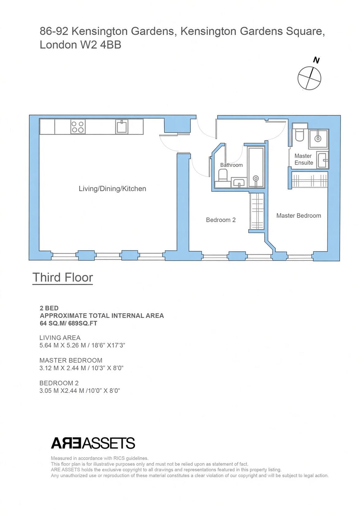 Kensington Gardens Square, City Of Westminster, London W2 floorplan