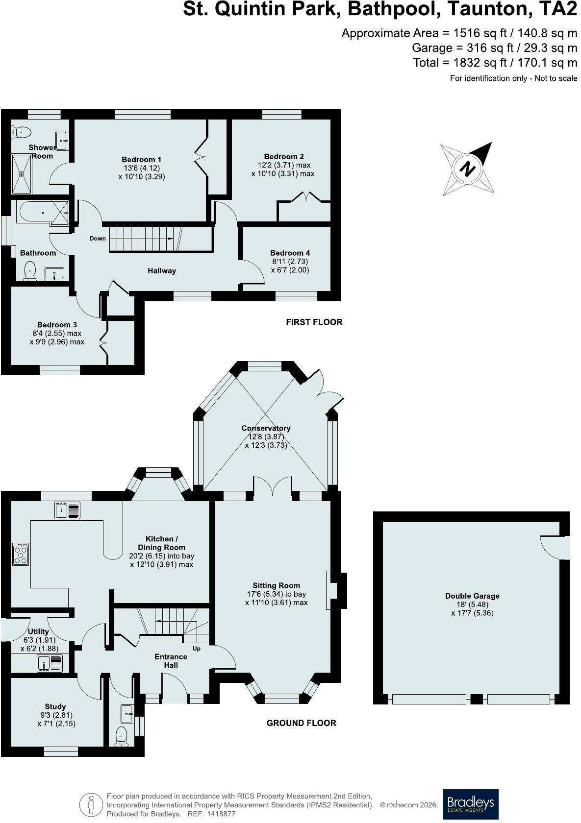 St. Quintin Park, Bathpool, Taunton, Somerset floorplan