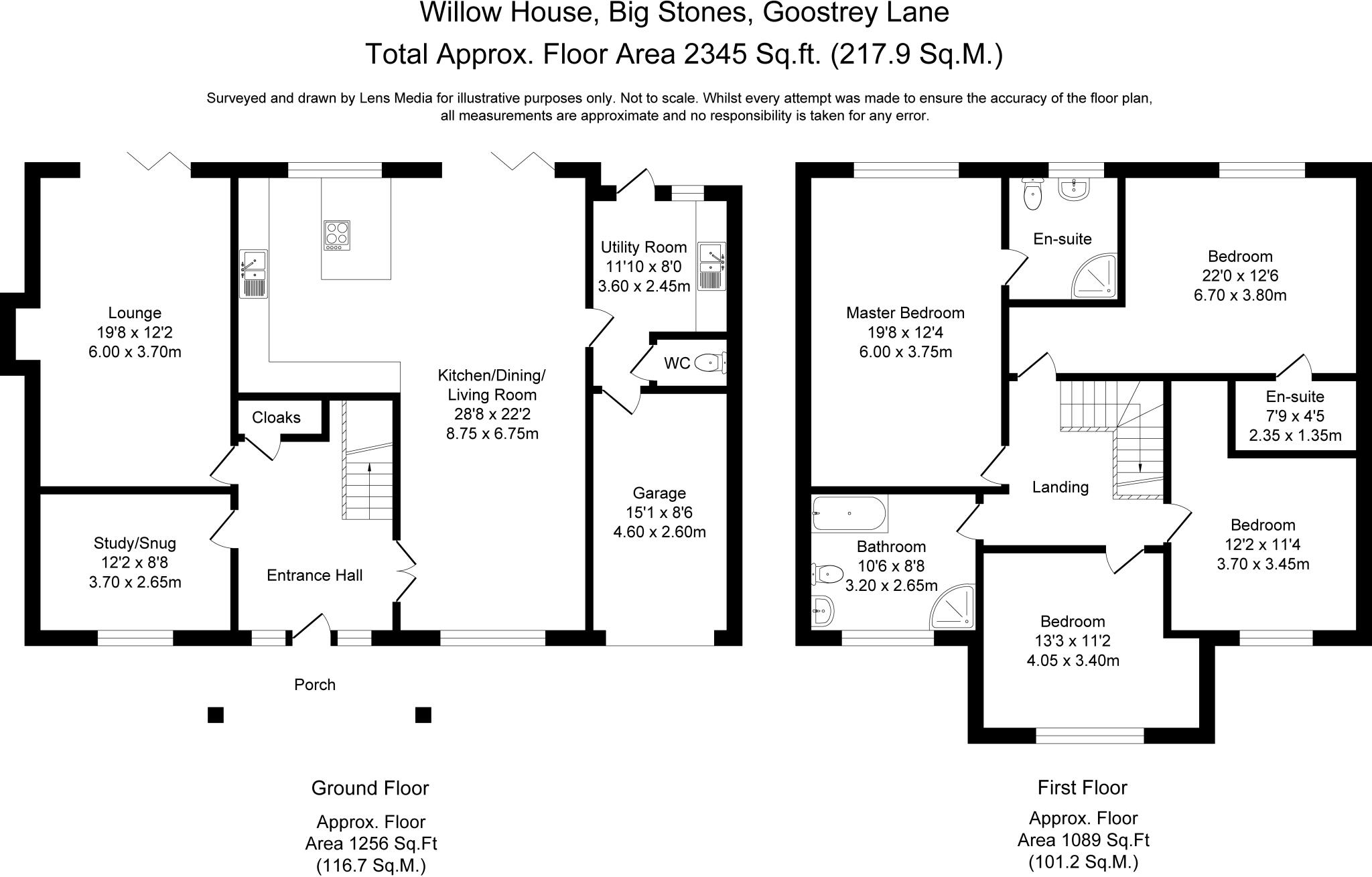 Willow House, Big Stones, Goostrey Lane, Cranage floorplan