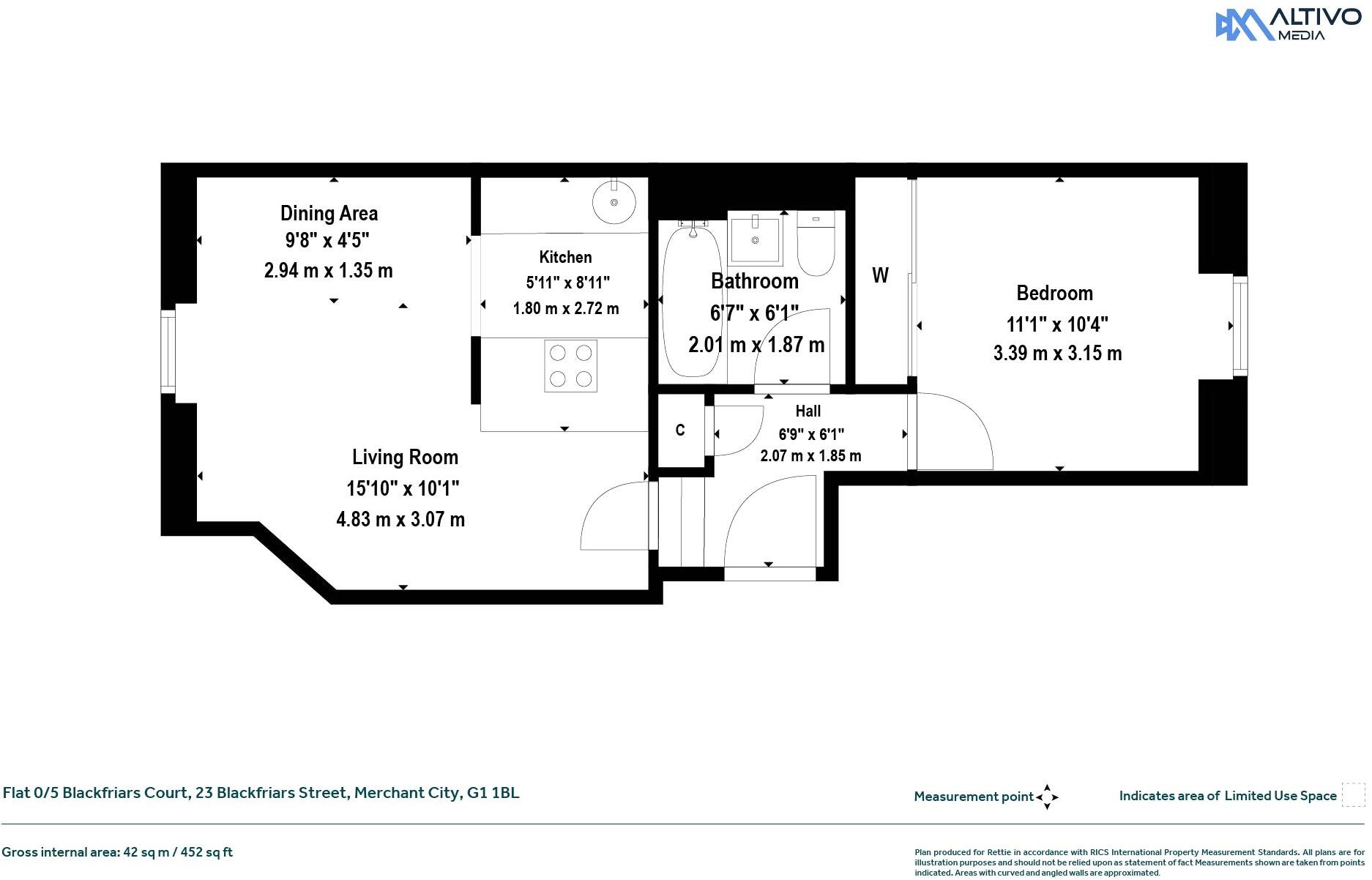 Blackfriars Street, Merchant City, Glasgow City floorplan