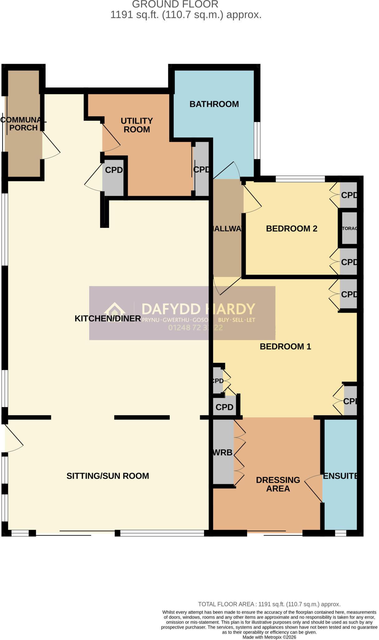 Ty Mawr Road, Deganwy, Conwy, LL31 floorplan