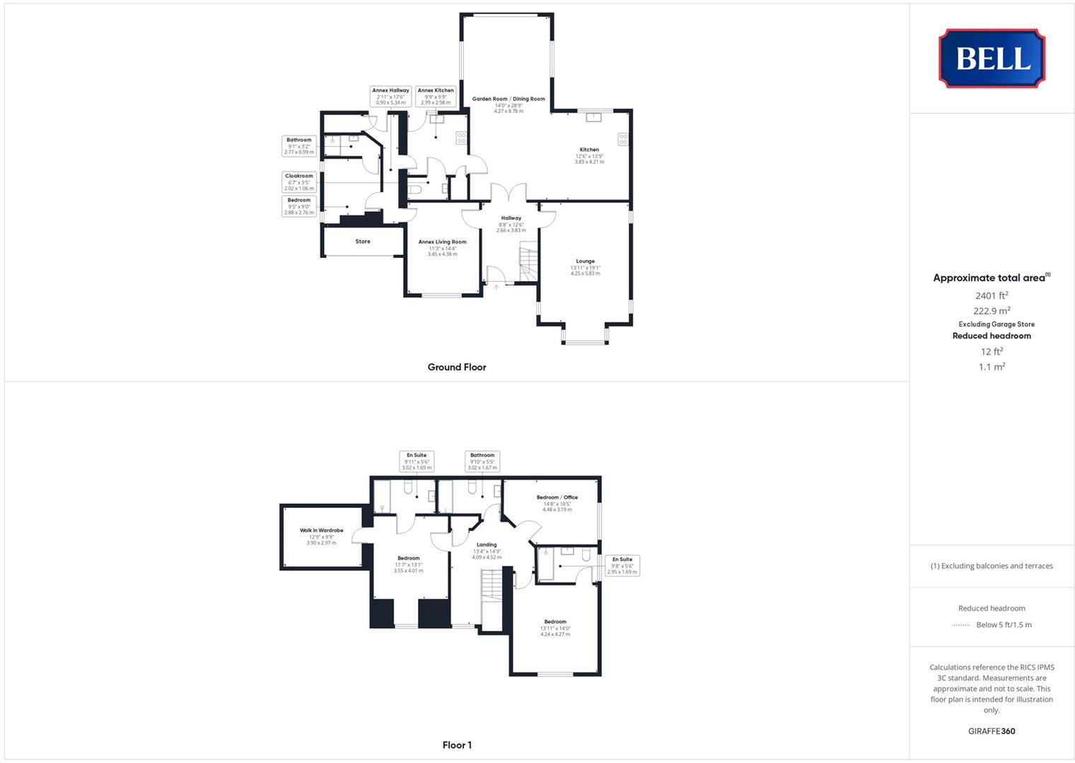 7 Fairfield Place, Partney, near Spilsby floorplan