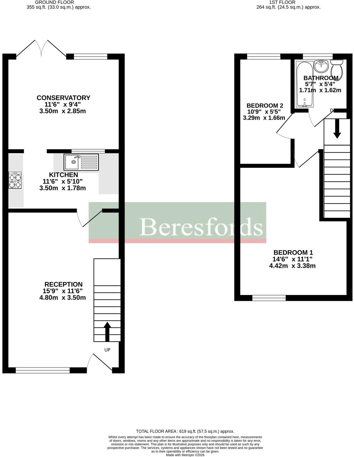 Gloucester Crescent, Chelmsford, CM1 floorplan
