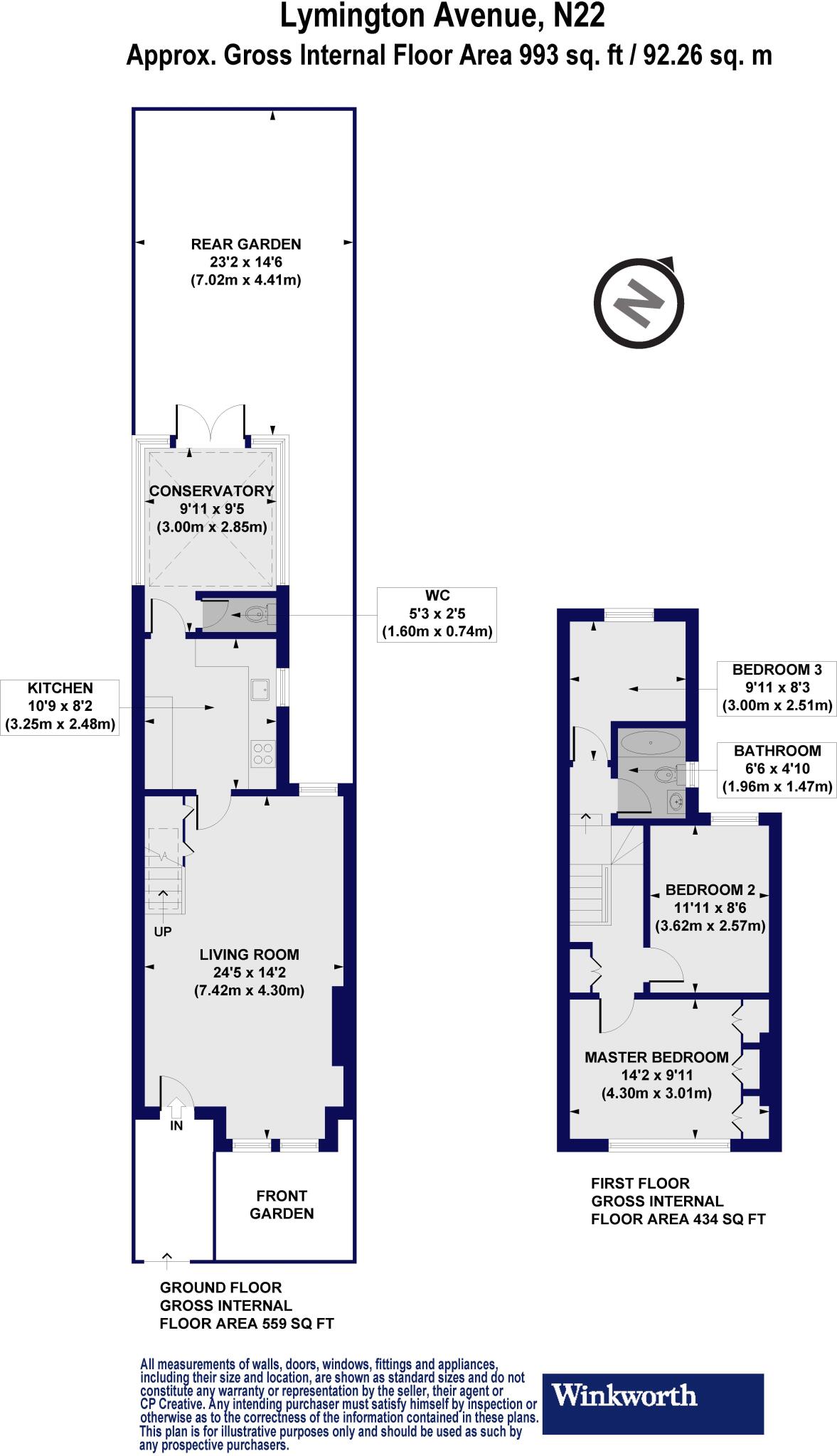 Lymington Avenue, London, N22 floorplan