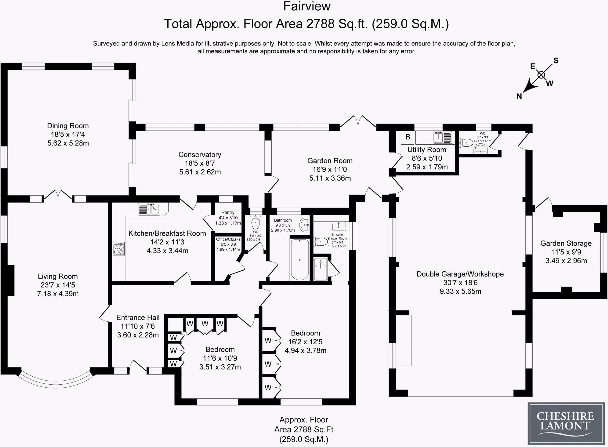 "Fairview", Newcastle Road, Hough floorplan