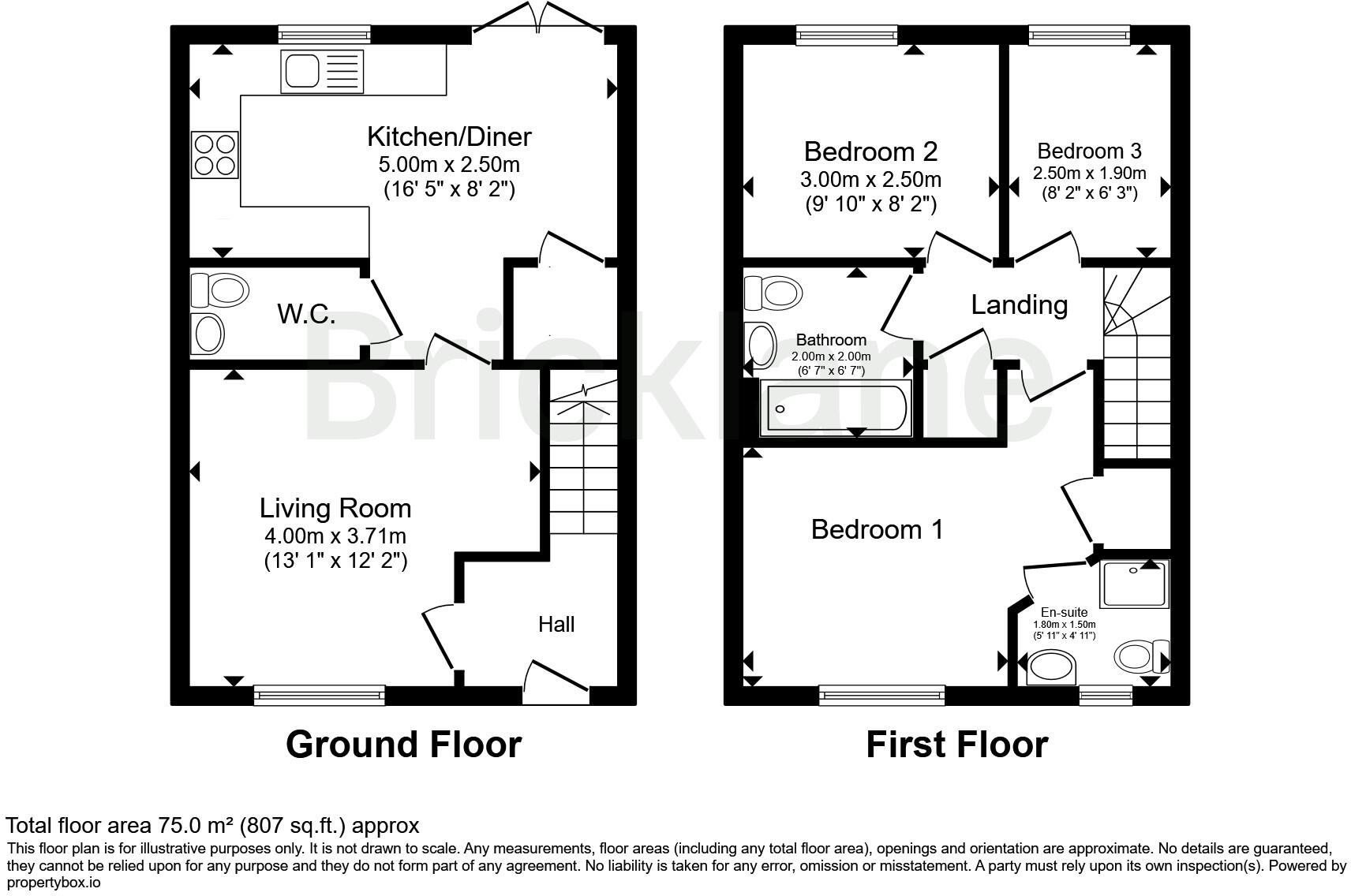 Miles Way, Bishops Stortford, Hertfordshire floorplan