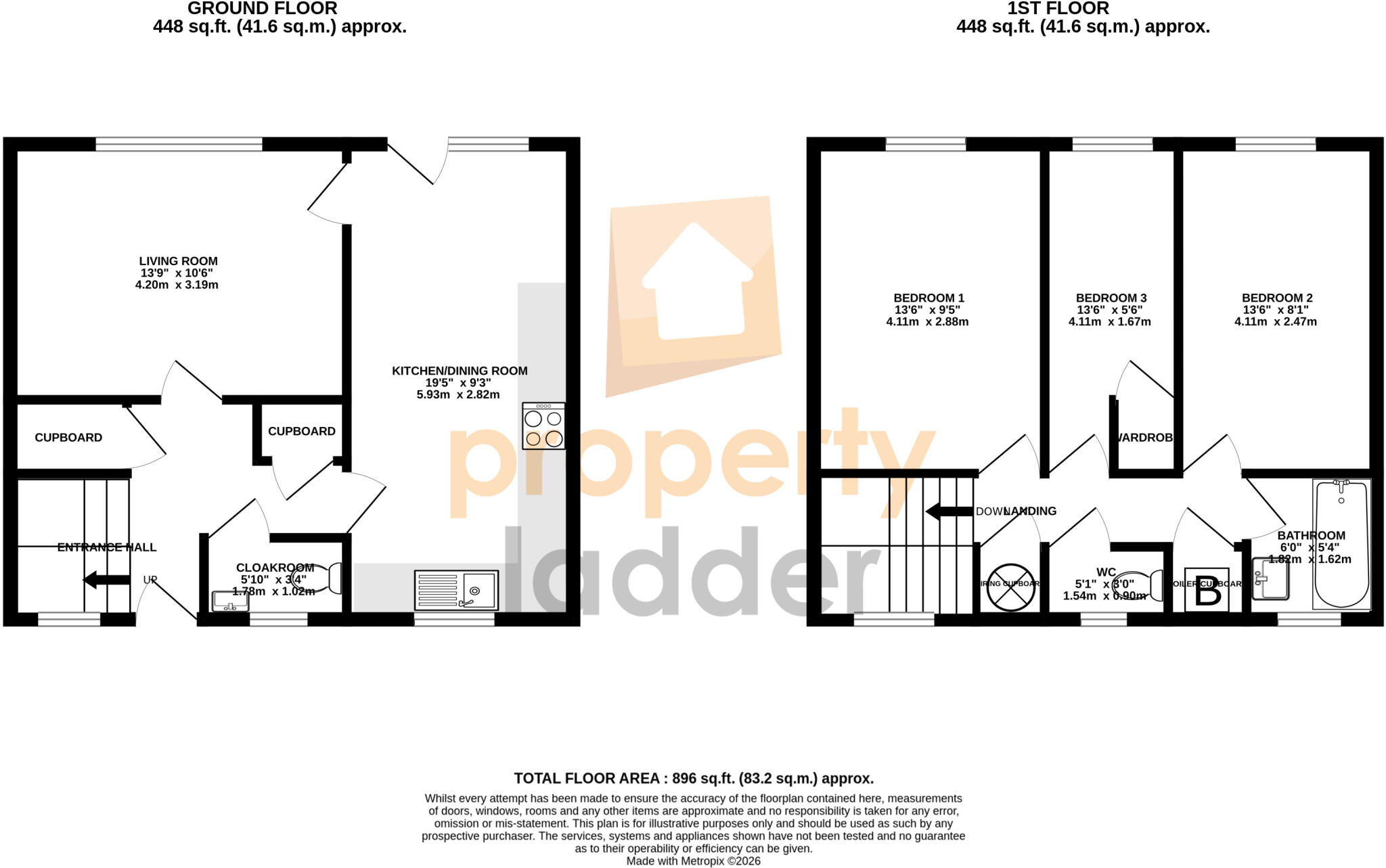 Oulton Road, Norwich, NR6 floorplan