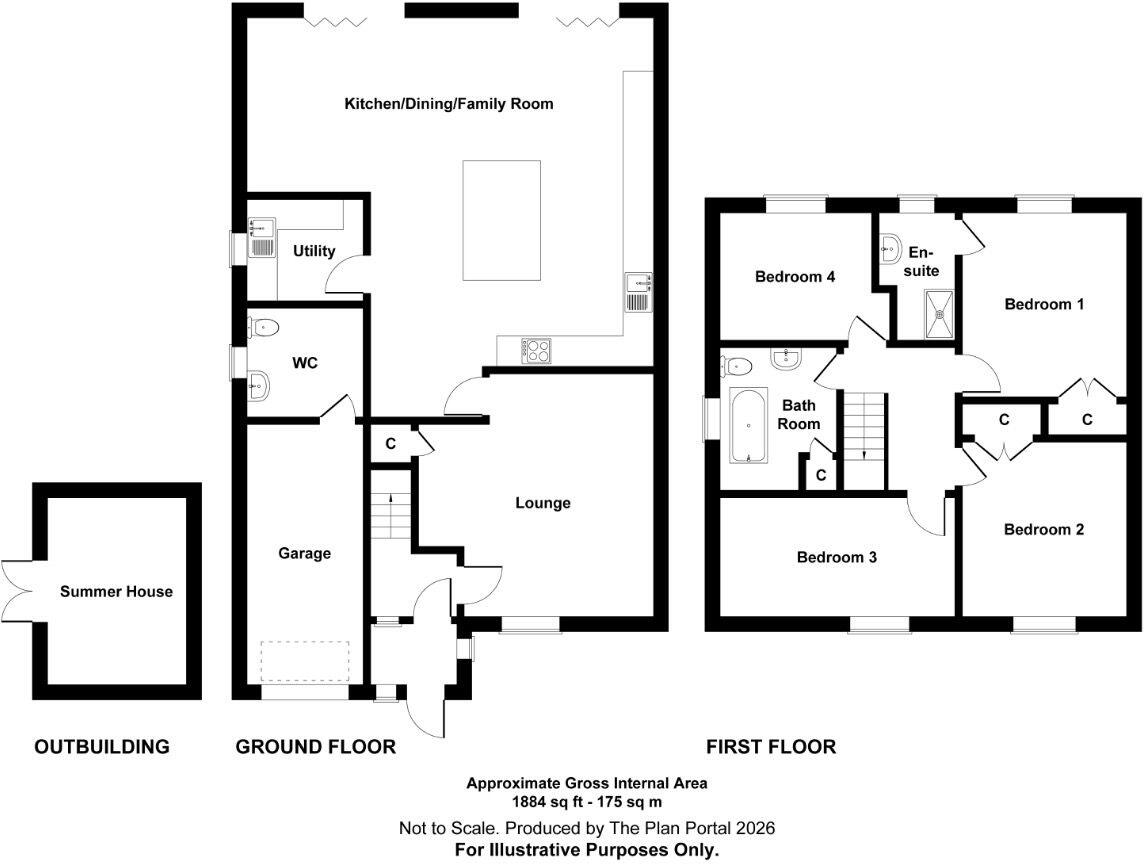 An Outstanding & Extended Detached Family Home With Countryside Views floorplan