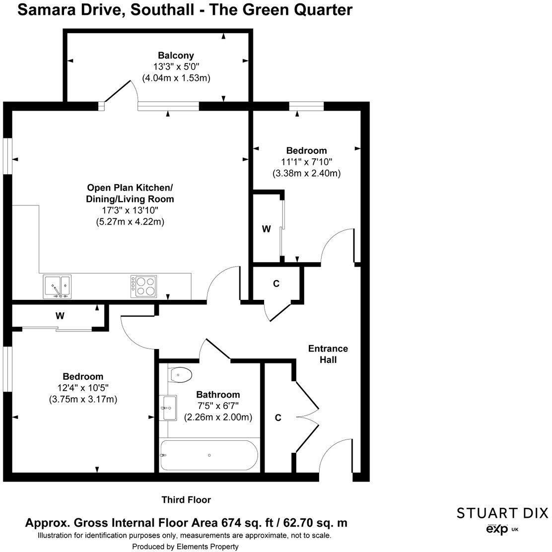 Samara Drive, Southall, UB1 1FJ floorplan