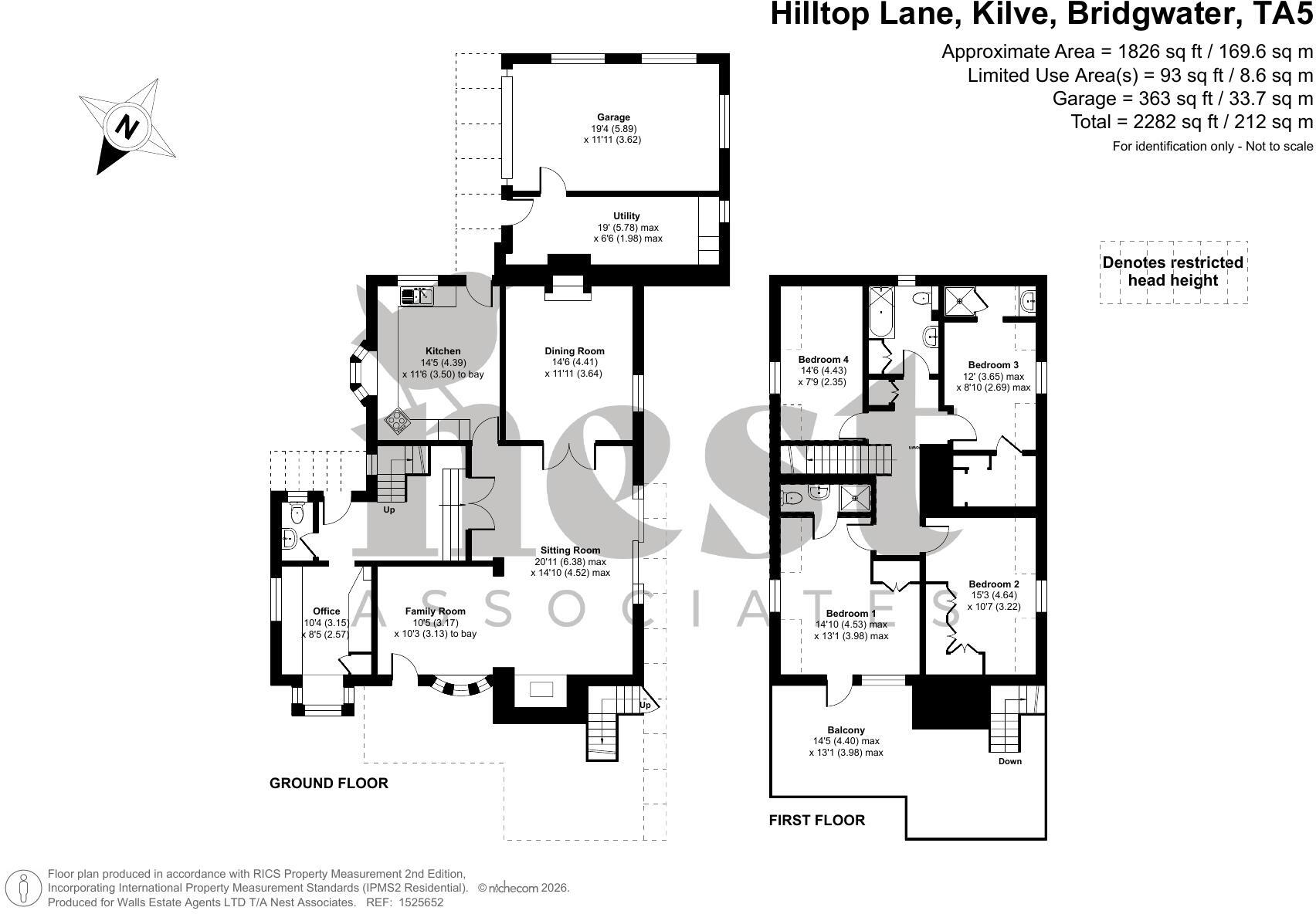 IDYLLIC THATCHED COTTAGE IN APPROXIMATELY ¾ OF AN ACRE - Hilltop Lane, Kilve, Somerset floorplan