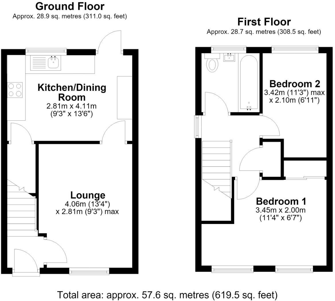 6, Chestnut Mews, Melksham floorplan