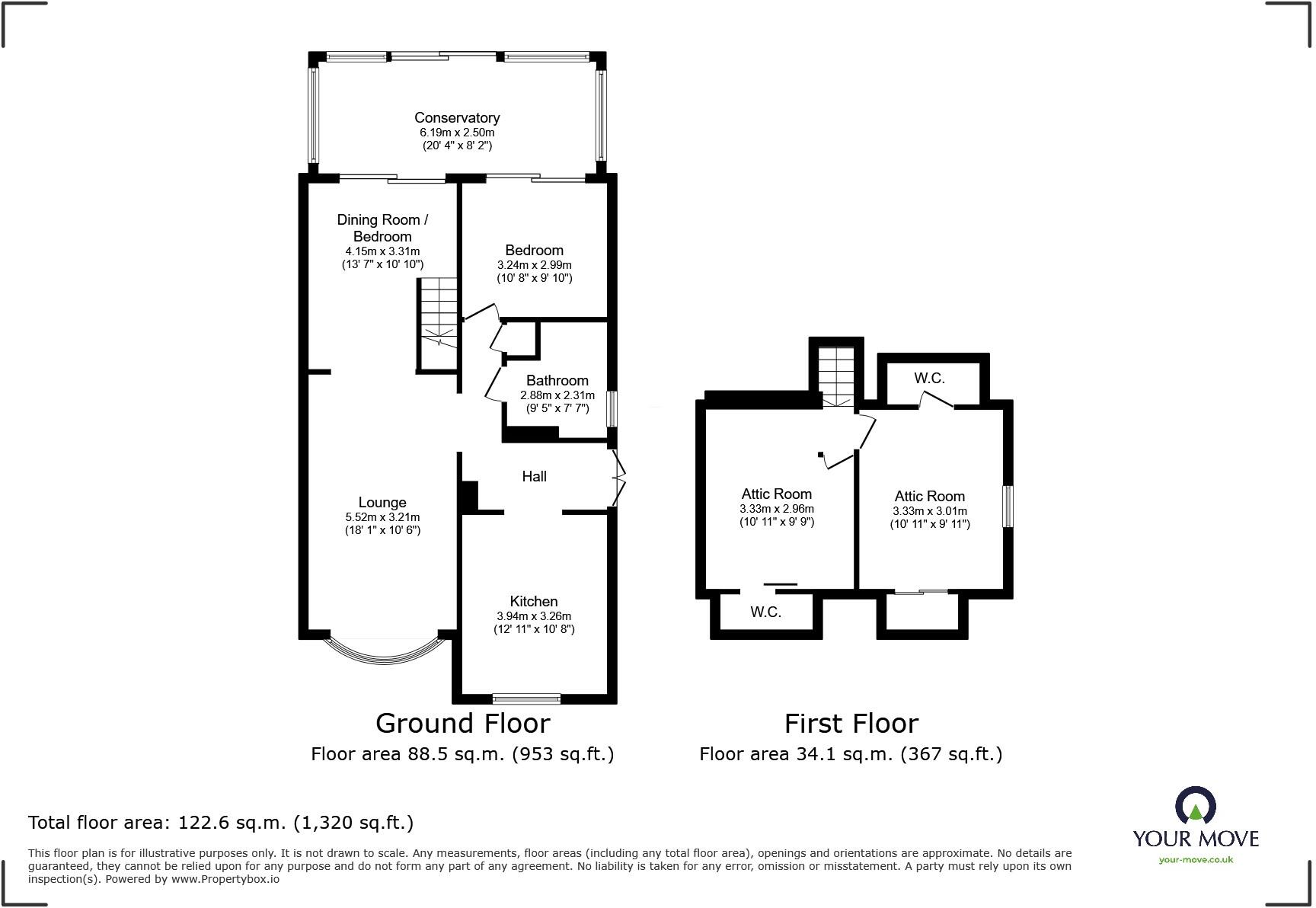 St. Marys Crescent, Tickhill, Doncaster, South Yorkshire, DN11 floorplan
