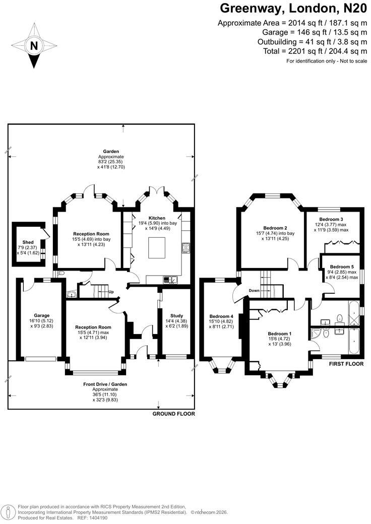 Greenway, Totteridge floorplan